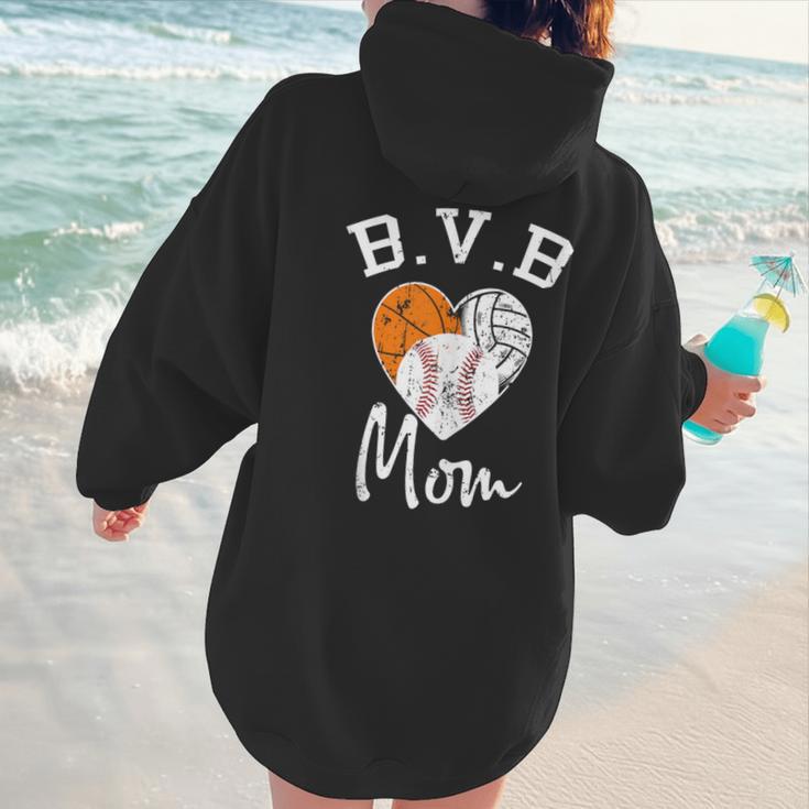 Basketball Volleyball Baseball Mom For Women Women Hoodie Back Print Basketball Volleyball Baseball Mom For Women Women Hoodie Back Print