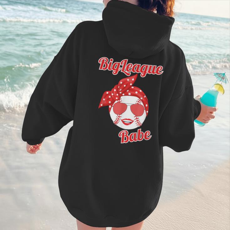 Cute Love Baseball BigLeague Babe Hot Baseball Mom Women Hoodie Back Print Cute Love Baseball BigLeague Babe Hot Baseball Mom Women Hoodie Back Print