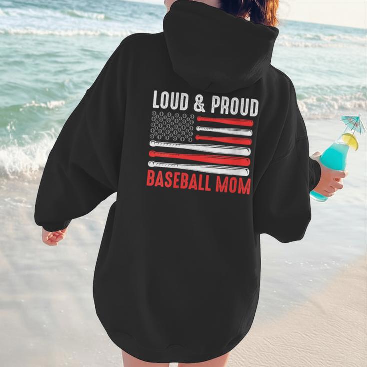 Loud & Proud Baseball Mom Sport Women Hoodie Back Print Loud & Proud Baseball Mom Sport Women Hoodie Back Print