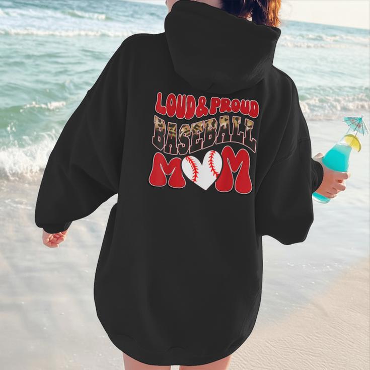 Loud Proud Baseball Mom Red Team Leopard Baseball Mom Squad Women Hoodie Back Print Loud Proud Baseball Mom Red Team Leopard Baseball Mom Squad Women Hoodie Back Print