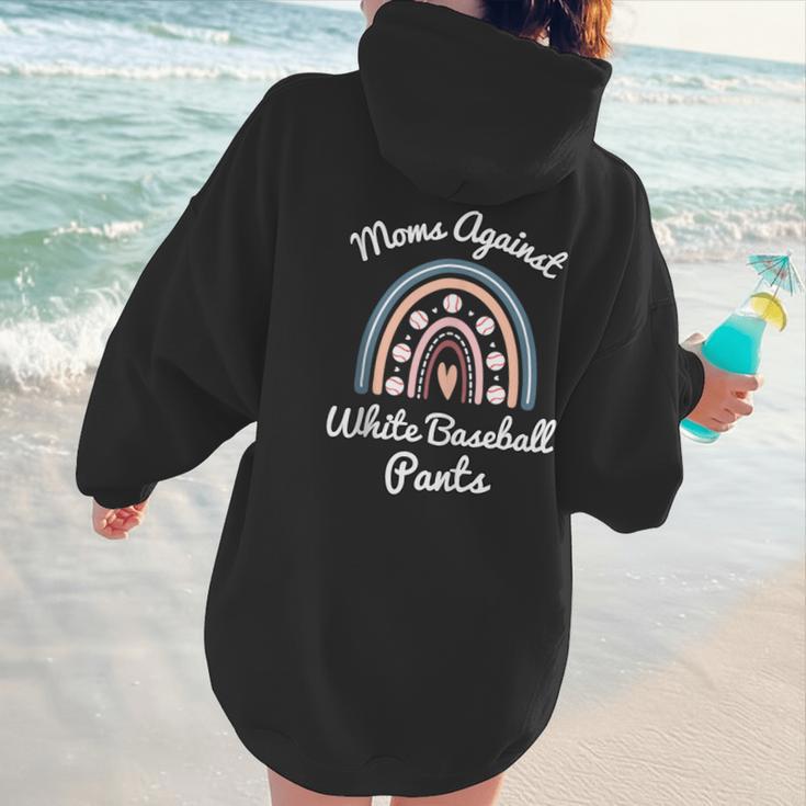 Moms Against Baseball Pants Baseball Mom Rainbow Women Hoodie Back Print Moms Against Baseball Pants Baseball Mom Rainbow Women Hoodie Back Print