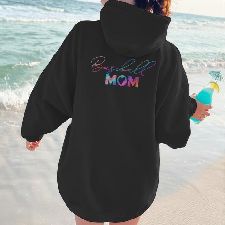 Retro Cute Mother's Day Teeball T-Ball Baseball Mom Women Hoodie Back Print Retro Cute Mother's Day Teeball T-Ball Baseball Mom Women Hoodie Back Print