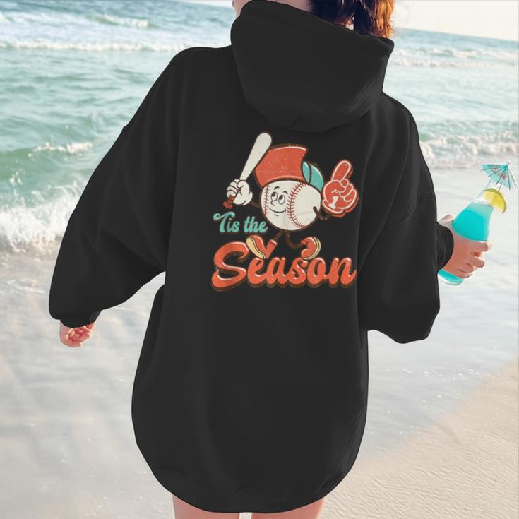 Retro Tis The Season Baseball Mom Baseball Lover Boys Kids Women Hoodie Back Print Retro Tis The Season Baseball Mom Baseball Lover Boys Kids Women Hoodie Back Print