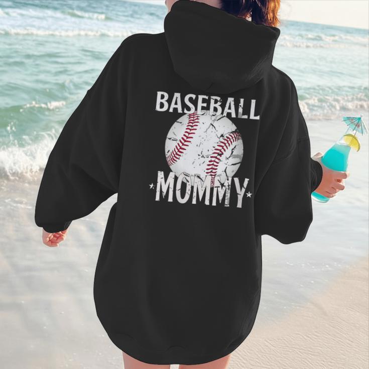 Vintage Baseball Mommy Mother's Day Sports Lover Mom Women Hoodie Back Print Vintage Baseball Mommy Mother's Day Sports Lover Mom Women Hoodie Back Print