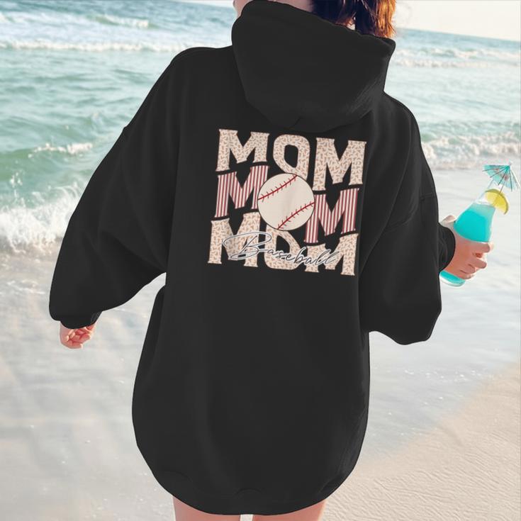Women's Retro Baseball Mama Distressed Baseball Mom Life Women Hoodie Back Print Women's Retro Baseball Mama Distressed Baseball Mom Life Women Hoodie Back Print