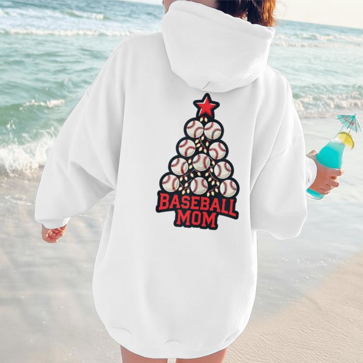 Baseball Christmas Tree Proud Baseball Mom Tee Women Hoodie Back Print Baseball Christmas Tree Proud Baseball Mom Tee Women Hoodie Back Print