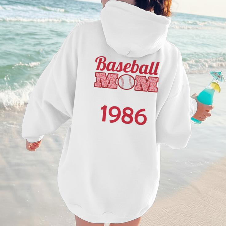 Baseball Mom Since 1986 Women Hoodie Back Print Baseball Mom Since 1986 Women Hoodie Back Print