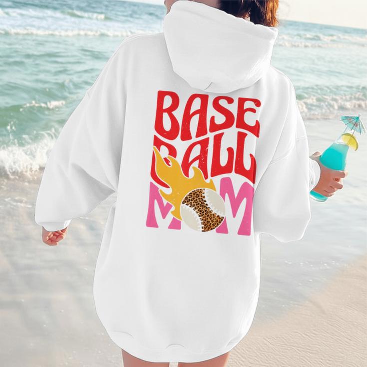 Baseball Mom Game Day Trendy Pink Leopard Mama Premium Women Hoodie Back Print Baseball Mom Game Day Trendy Pink Leopard Mama Premium Women Hoodie Back Print