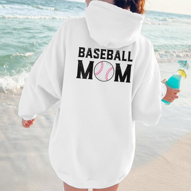Baseball Mom Mommy Mama Mother's Day Women Retro Ball Sports Women Hoodie Back Print Baseball Mom Mommy Mama Mother's Day Women Retro Ball Sports Women Hoodie Back Print