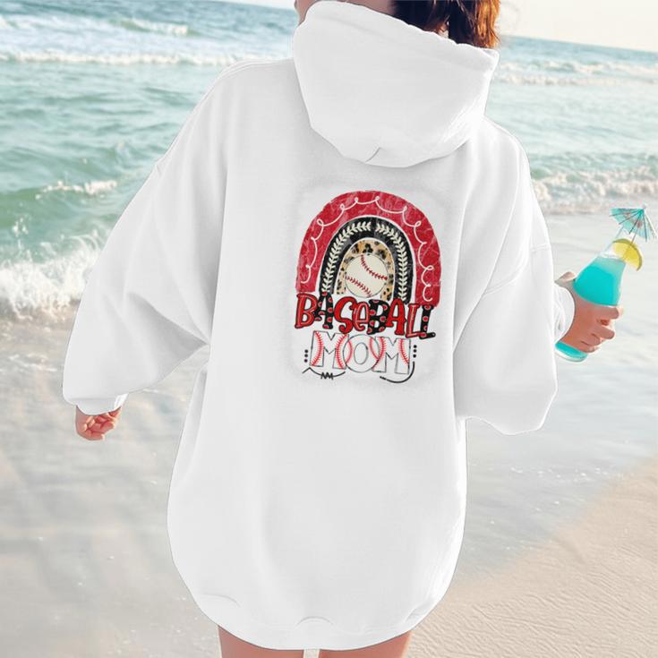 Baseball Mom Rainbow Boho Mommy Premium Women Hoodie Back Print Baseball Mom Rainbow Boho Mommy Premium Women Hoodie Back Print