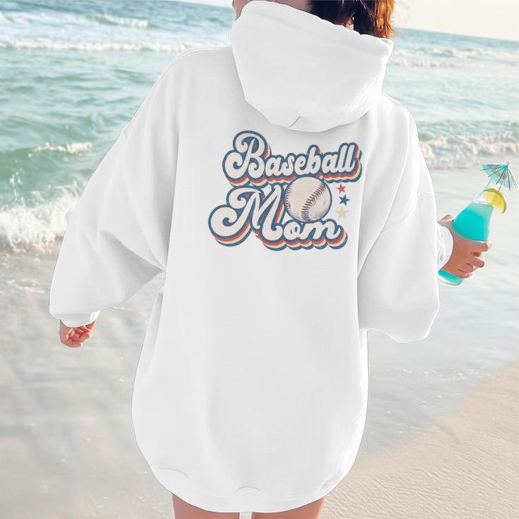 Baseball Mom Squad Women Hoodie Back Print Baseball Mom Squad Women Hoodie Back Print