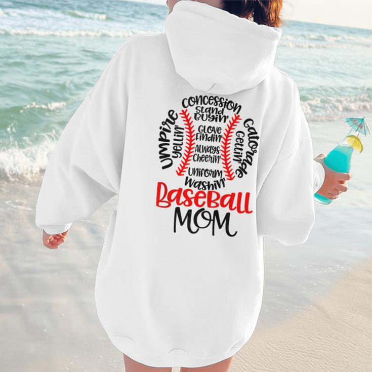 Baseball MomBall Game Mother's Day 2023 Women Hoodie Back Print Baseball MomBall Game Mother's Day 2023 Women Hoodie Back Print