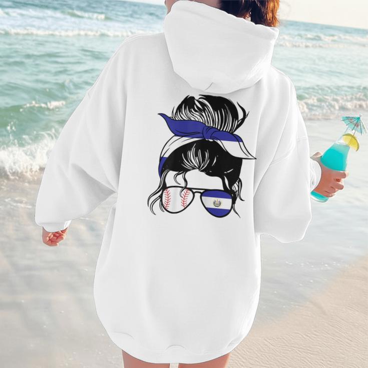El Salvador Baseball Mom Salvador Baseball Girl Women Hoodie Back Print El Salvador Baseball Mom Salvador Baseball Girl Women Hoodie Back Print