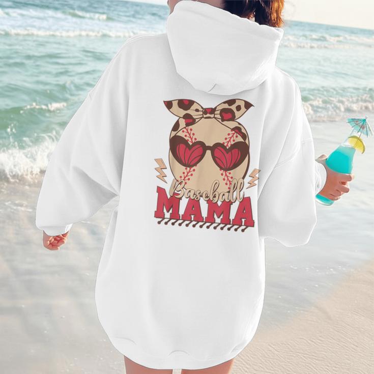 Heart Glasses Baseball Mama Baseball Mom Mother's Day Women Hoodie Back Print Heart Glasses Baseball Mama Baseball Mom Mother's Day Women Hoodie Back Print
