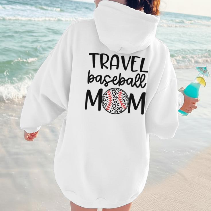 Travel Baseball Mom Travel Team Game Day Travel Sports Mom Women Hoodie Back Print