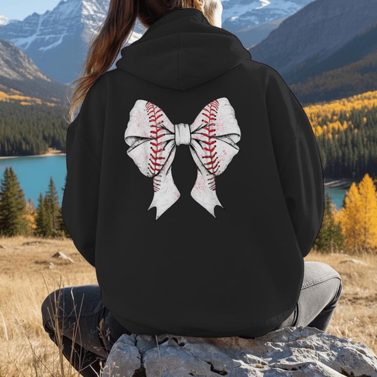 Baseball Mom Coquette Bow Mother's Day Baseball Mom Tees Women Hoodie Back Print Baseball Mom Coquette Bow Mother's Day Baseball Mom Tees Women Hoodie Back Print