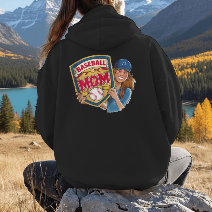 Baseball Mom Mama Mother's In My Baseball Mom Era Women Hoodie Back Print Baseball Mom Mama Mother's In My Baseball Mom Era Women Hoodie Back Print