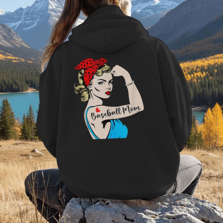 Baseball Mom Woman Baseball Sport Lover Women Hoodie Back Print Baseball Mom Woman Baseball Sport Lover Women Hoodie Back Print