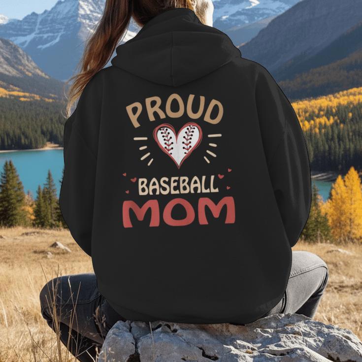Baseball Moms Mother Kids Girls Boys School Game Women Hoodie Back Print Baseball Moms Mother Kids Girls Boys School Game Women Hoodie Back Print