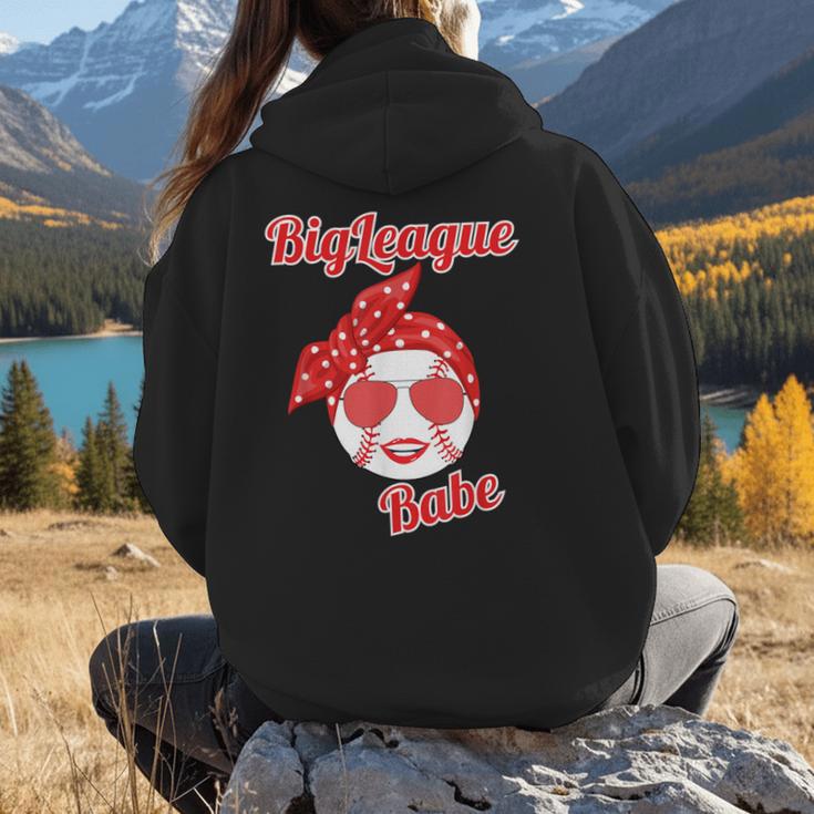 Cute Love Baseball BigLeague Babe Hot Baseball Mom Women Hoodie Back Print Cute Love Baseball BigLeague Babe Hot Baseball Mom Women Hoodie Back Print