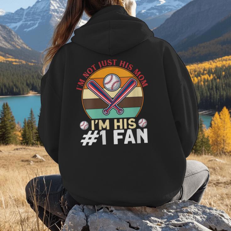 I'm Not Just His Mom Baseball Moms Baseball Mothers Women Hoodie Back Print I'm Not Just His Mom Baseball Moms Baseball Mothers Women Hoodie Back Print