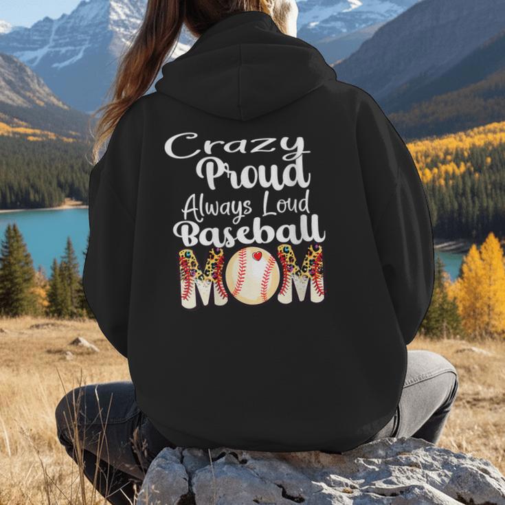 Loud And Proud Baseball Mom Messy Bun 2024 Women Hoodie Back Print Loud And Proud Baseball Mom Messy Bun 2024 Women Hoodie Back Print