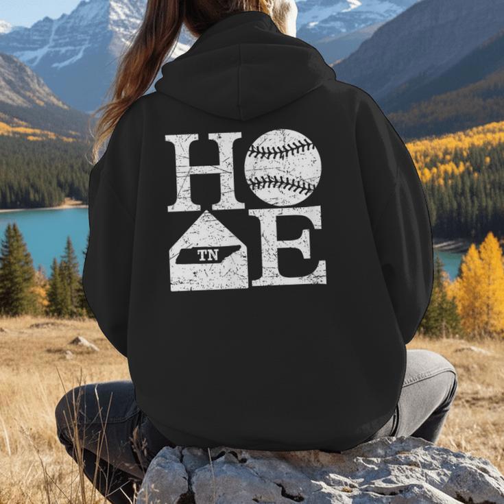 Vintage Baseball Home Tennessee State Outline Baseball Mom Women Hoodie Back Print Vintage Baseball Home Tennessee State Outline Baseball Mom Women Hoodie Back Print