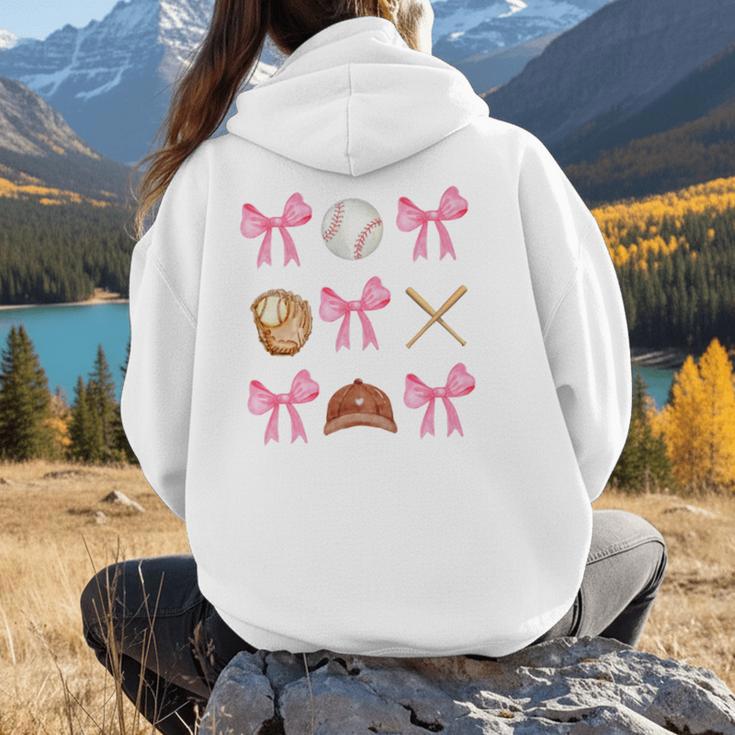 Baseball Coquette Bow Baseball Mama Baseball Mom Premium Women Hoodie Back Print Baseball Coquette Bow Baseball Mama Baseball Mom Premium Women Hoodie Back Print