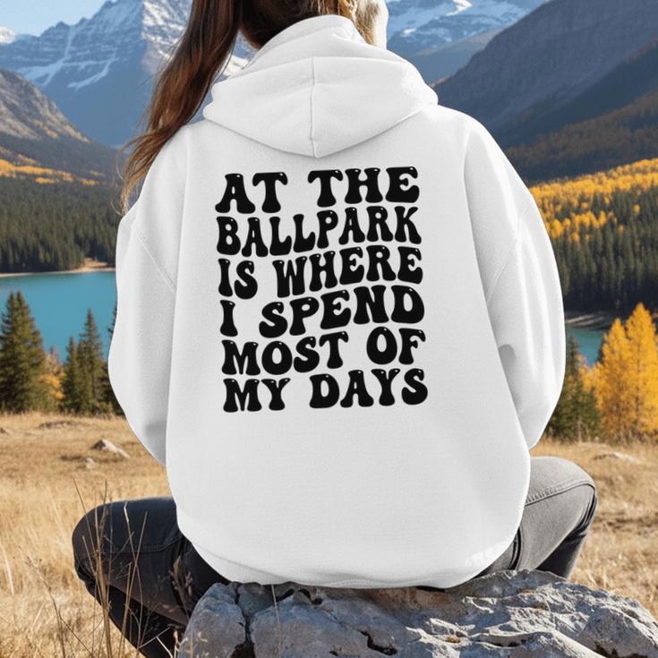 Baseball Mom Good For Baseball Boys Kids Men Women Women Hoodie Back Print