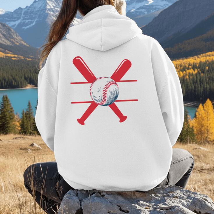 Baseball Mom Red Women Hoodie Back Print Baseball Mom Red Women Hoodie Back Print