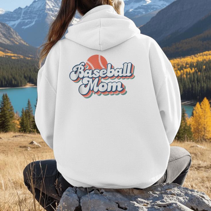 Baseball Mom And Sweet For Moms Vintage Font Women Hoodie Back Print Baseball Mom And Sweet For Moms Vintage Font Women Hoodie Back Print