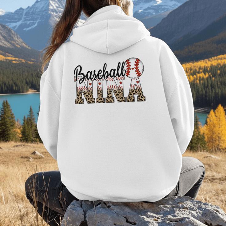Baseball Nina Women BallPark Nina Baseball Mom Mother's Day Women Hoodie Back Print Baseball Nina Women BallPark Nina Baseball Mom Mother's Day Women Hoodie Back Print