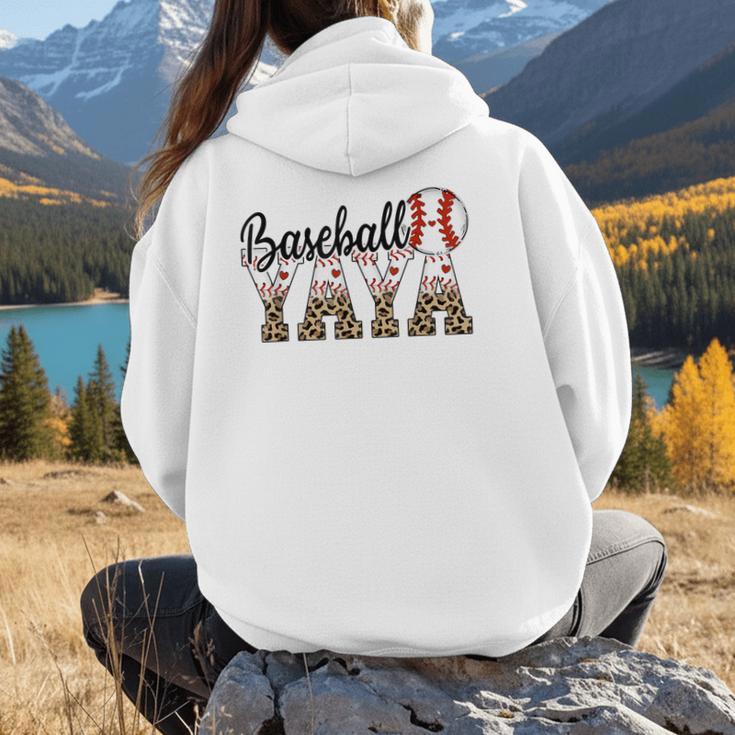 Baseball Yaya Women BallPark Yaya Baseball Mom Mother's Day Women Hoodie Back Print Baseball Yaya Women BallPark Yaya Baseball Mom Mother's Day Women Hoodie Back Print