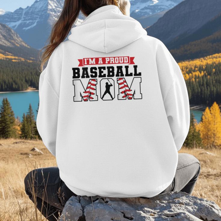 I'm a Proud Baseball Mom Baseball Women Hoodie Back Print I'm a Proud Baseball Mom Baseball Women Hoodie Back Print