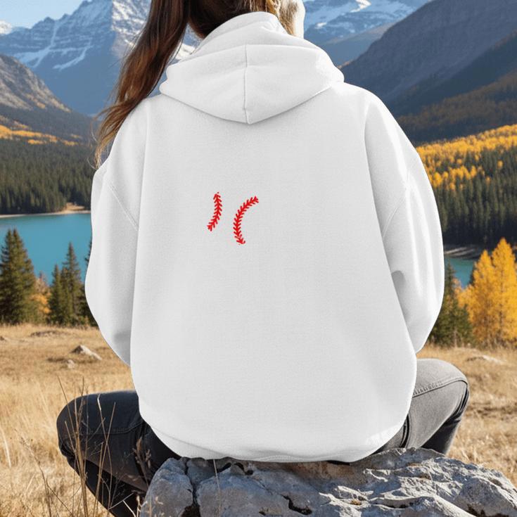 Mom Of Ballers USA Flag Soccer Baseball Mom Women Hoodie Back Print