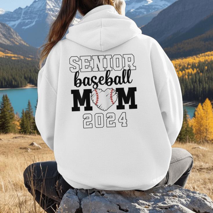 Senior Baseball Mom Class Of 2024 Senior Mom Game Day Women Hoodie Back Print Senior Baseball Mom Class Of 2024 Senior Mom Game Day Women Hoodie Back Print