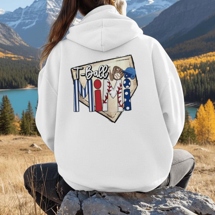 T-Ball Mimi Baseball Mom Game Day Women Hoodie Back Print T-Ball Mimi Baseball Mom Game Day Women Hoodie Back Print