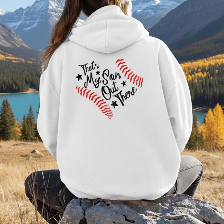That's My Son Out There Baseball Mom Heart Mom Life Women Hoodie Back Print That's My Son Out There Baseball Mom Heart Mom Life Women Hoodie Back Print