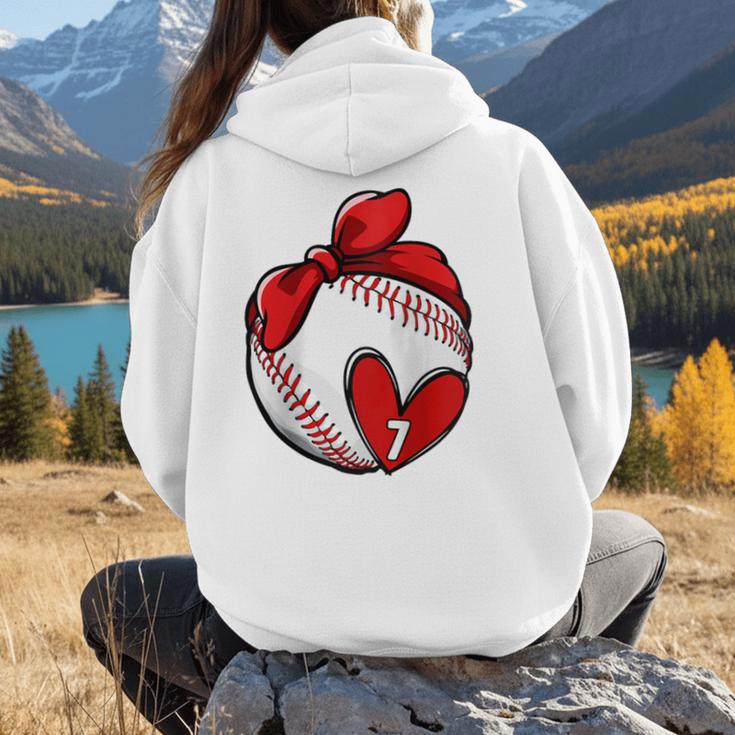 Womens Custom Baseball Mom Number 7 Heart For Mom Mommy Raglan Baseball Tee Women Hoodie Back Print Womens Custom Baseball Mom Number 7 Heart For Mom Mommy Raglan Baseball Tee Women Hoodie Back Print