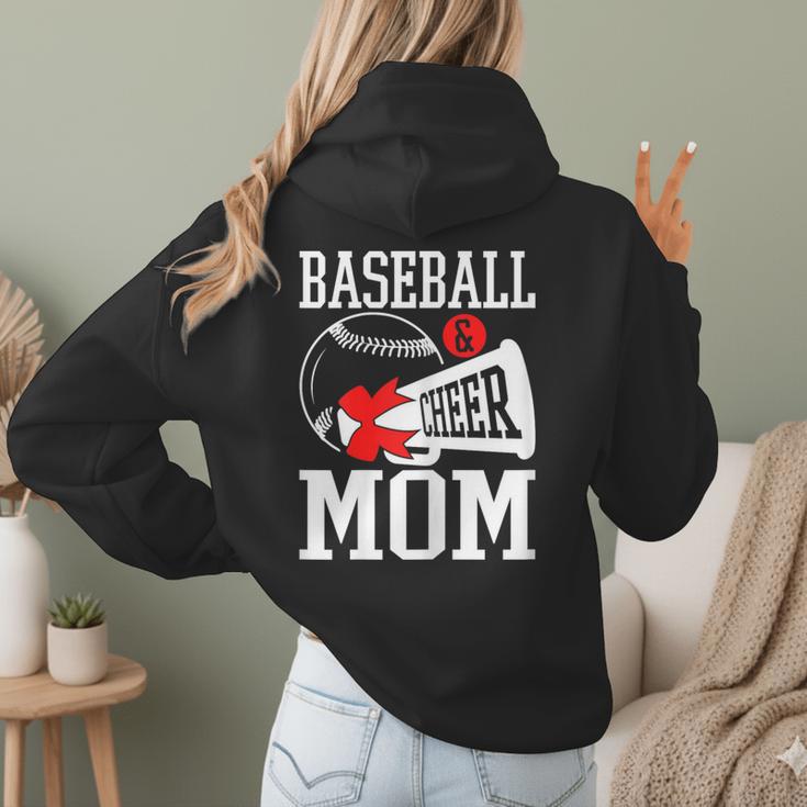 Baseball Cheer Mom Cheerleading Cheerleader Baseball Mom Women Hoodie Back Print Baseball Cheer Mom Cheerleading Cheerleader Baseball Mom Women Hoodie Back Print
