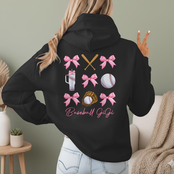 Baseball Gigi Era Bows Baseball Mom Women Women Hoodie Back Print