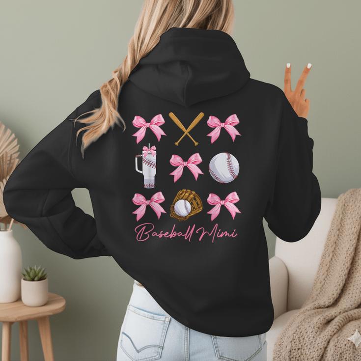 Baseball Mimi Era Bows Baseball Mom Women Women Hoodie Back Print Baseball Mimi Era Bows Baseball Mom Women Women Hoodie Back Print