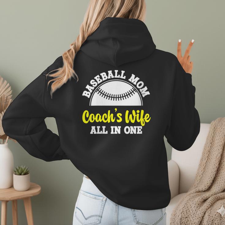 Baseball Mom Coach's Wife All In One Sports Player Coach Women Hoodie Back Print