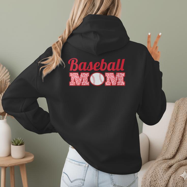 Baseball Mom Cute Mother Fans Baseball Graphic Women Hoodie Back Print Baseball Mom Cute Mother Fans Baseball Graphic Women Hoodie Back Print