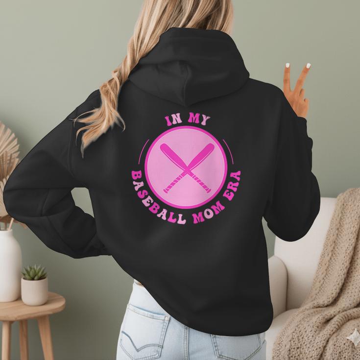 In My Baseball Mom Era Retro Game Day Mom Era 2 Sides Women Hoodie Back Print In My Baseball Mom Era Retro Game Day Mom Era 2 Sides Women Hoodie Back Print