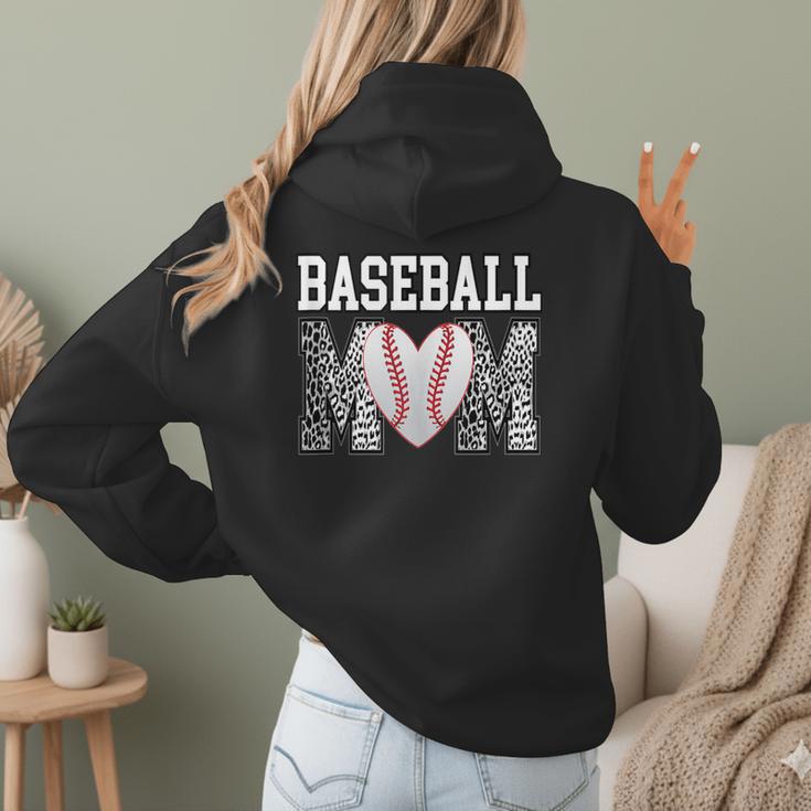 Baseball Mom Heart Sports Mom Women Hoodie Back Print Baseball Mom Heart Sports Mom Women Hoodie Back Print