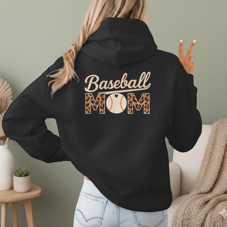 Baseball Mom Mothers' Day Women Hoodie Back Print Baseball Mom Mothers' Day Women Hoodie Back Print