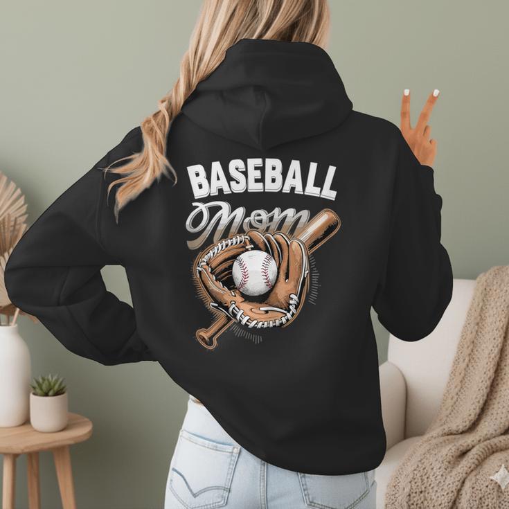 Baseball Mom Baseball Player Women Hoodie Back Print Baseball Mom Baseball Player Women Hoodie Back Print