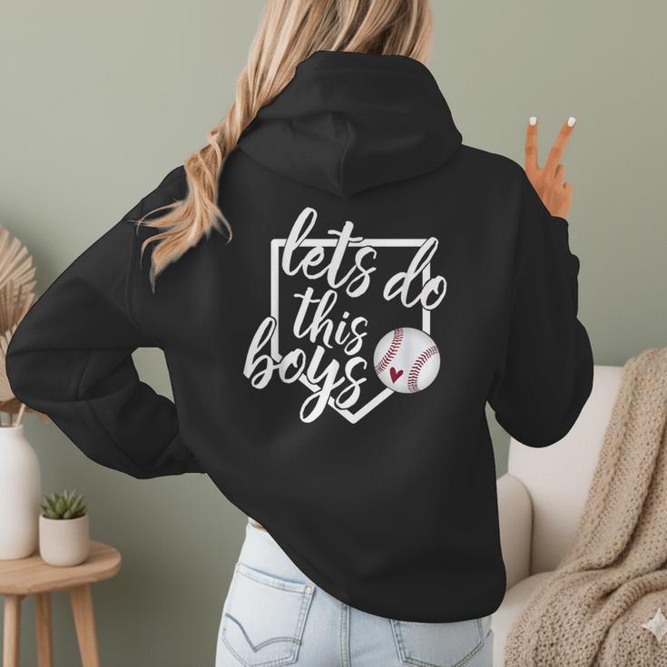 Baseball Mom Shirt Baseball Let's Do This Boys Women Hoodie Back Print