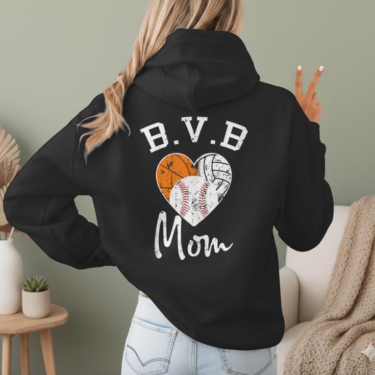 Basketball Volleyball Baseball Mom For Women Women Hoodie Back Print Basketball Volleyball Baseball Mom For Women Women Hoodie Back Print
